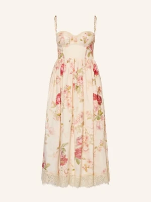 Zimmermann Sukienka Lniana Roselight rosa