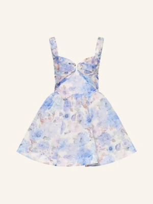 Zimmermann Sukienka Rebellion Z Lnu I Jedwabiu blau