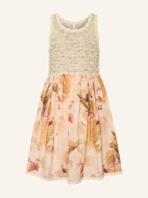 Zimmermann Sukienka Rhiannon Z Mieszanki Materiałów rosa