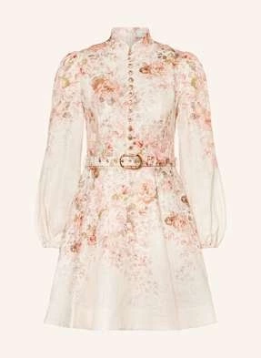 Zimmermann Sukienka Z Lnu Illustration beige