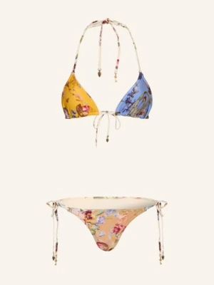 Zimmermann Trójkątne Bikini Patience Spliced beige