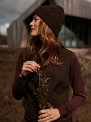 Zimowa czapka brązowa Moodo