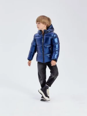 Zimowa pikowana niebieska kurtka dla dziecka - unisex - Limited Edition