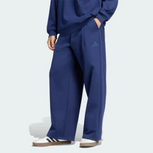 ZIMOWE SPODNIE Z DZIANINY Z PROSTYMI NOGAWKAMI SOFT LUX Adidas Dark Blue