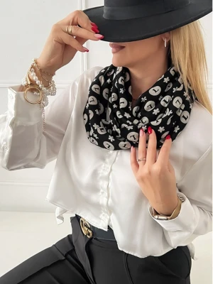 Zimowy komin szal ze wzorem - wzór 1  magmac 