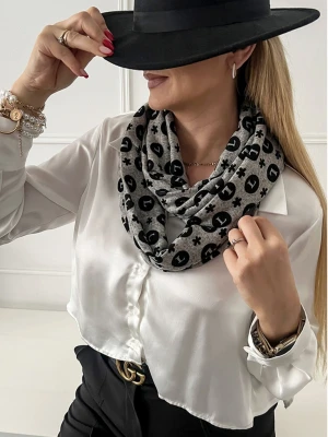 Zimowy komin szal ze wzorem - wzór 5  magmac 