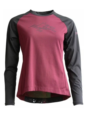 Zimtstern Koszulka kolarska "Pure Flowz" w kolorze antracytowo-czerwonym rozmiar: S