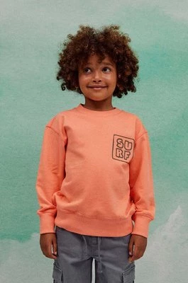 zippy bluza bawełniana dziecięca kolor pomarańczowy z nadrukiem