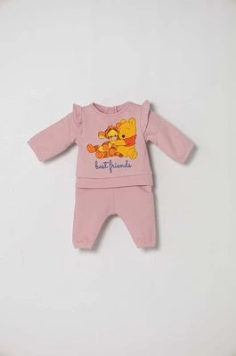 zippy dres bawełniany niemowlęcy x Disney kolor różowy