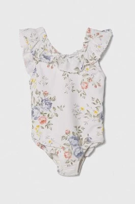 zippy jednoczęściowy strój kąpielowy niemowlęcy kolor biały
