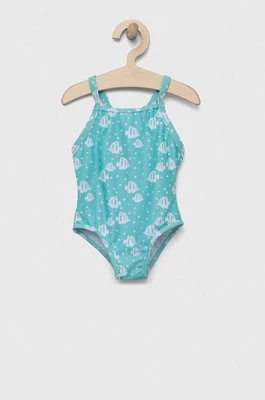zippy jednoczęściowy strój kąpielowy niemowlęcy kolor turkusowy