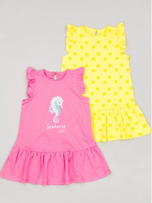 Zippy Komplet sukienek ZBGAP0501 23007 Kolorowy Regular Fit