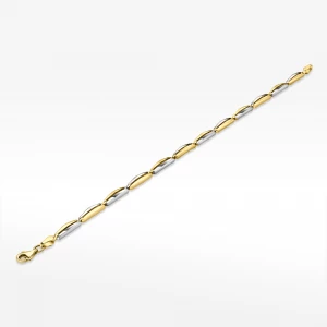 Złota bransoletka o wyjątkowym wzorze 19cm