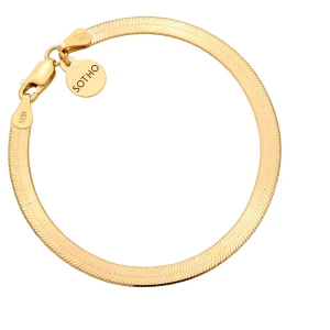 Złota bransoletka snake : Długość - 17cm SOTHO