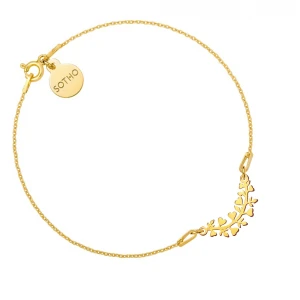 Złota bransoletka z gałązką SOTHO