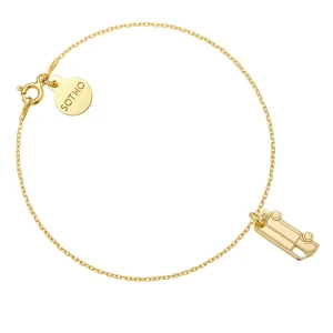 Złota bransoletka z kamperem SOTHO