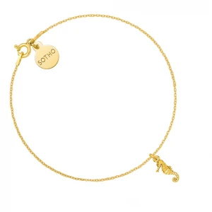 Złota bransoletka z konikiem morskim SOTHO