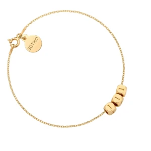 Złota bransoletka z liczbami anielskimi SOTHO