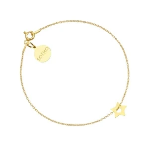 Złota bransoletka z małą gwiazdką SOTHO