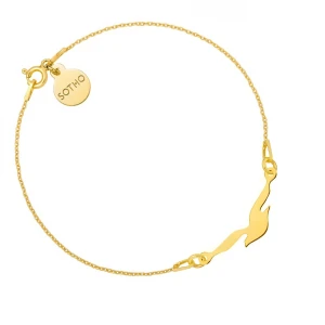 Złota bransoletka z mewą SOTHO