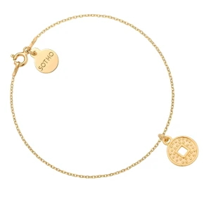 Złota bransoletka z monetą SOTHO