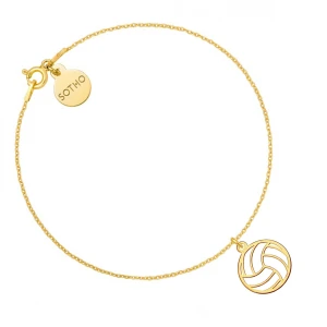 Złota bransoletka z piłką do siatkówki SOTHO