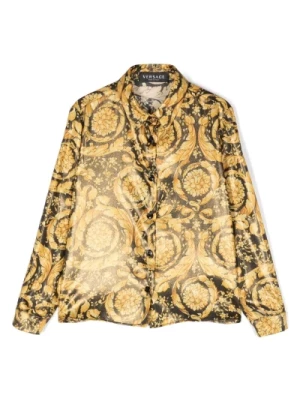 Złota Koszula z Wzorem Barocco Versace