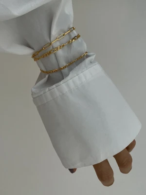 Złota masywna bransoletka : Długość - 19cm SOTHO