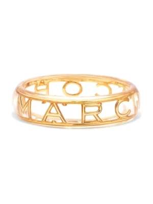 Złota Monogram Logo Bransoletka Marc Jacobs