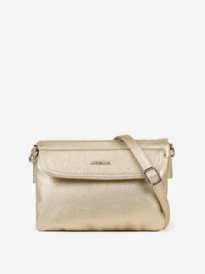 Złota Torebka Typu Listonoszka w Klasycznym Stylu Izamara luigisanto