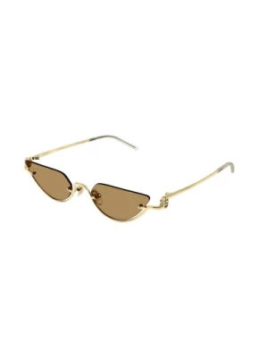 Złote brązowe okulary przeciwsłoneczne Gg1603S Gucci