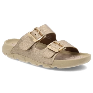 Złote Klapki Jeep Stylowe Obuwie Damskie