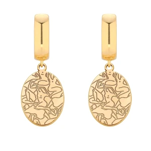 Złote kolczyki Art N°2 SOTHO