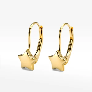 Złote kolczyki gwiazda Filipowicz