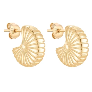 Złote kolczyki muszle SOTHO