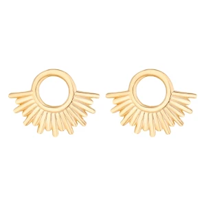 Złote kolczyki słońca SOTHO