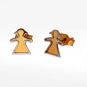 złote kolczyki w kształcie dziewczynki Filipowicz