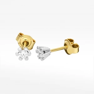 Złote kolczyki z cyrkoniami Filipowicz