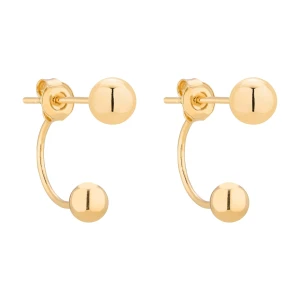 Złote kolczyki z kuleczką SOTHO