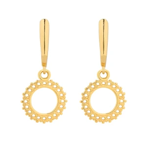 Złote kolczyki z rozetami SOTHO