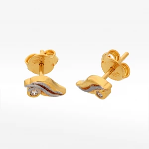 Złote kolczyki ze wzorkiem Filipowicz