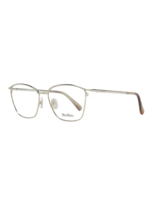 Złote Kwadratowe Okulary Optyczne Damskie Max Mara