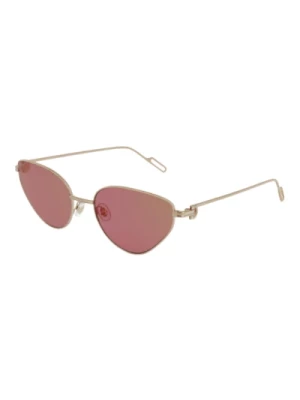 Złote okulary przeciwsłoneczne Semi-Cay Eye Cartier