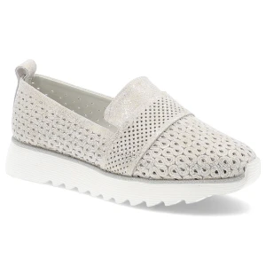 Złote Półbuty S.Barski Modne Obuwie Damskie