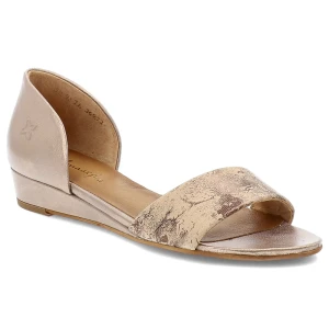 Złote Sandały Maciejka Modne Obuwie Damskie