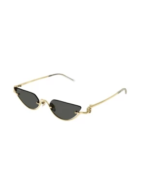 Złote Szare Okulary Gg1603S Gucci