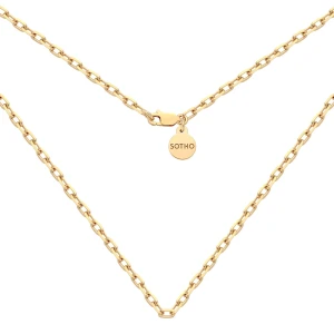 Złoty masywny łańcuch : Długość - 50 cm SOTHO