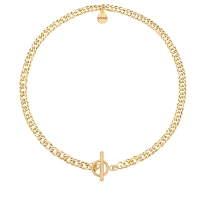 Złoty masywny łańcuch z ozdobnym zapięciem : Długość - 40 cm SOTHO