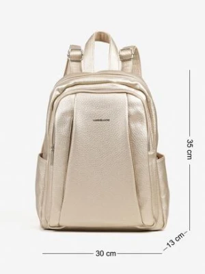 Złoty Miejski Plecak z Dodatkowym Suwakami Nalimelle luigisanto