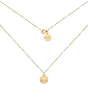 Złoty naszyjnik z kółeczkiem : Długość - 38cm SOTHO